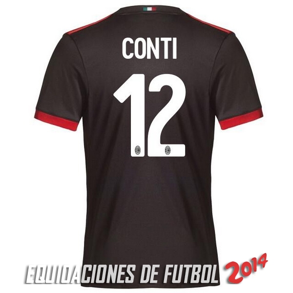 Conti de Camiseta Del AC Milan Tercera Equipacion 2017/2018