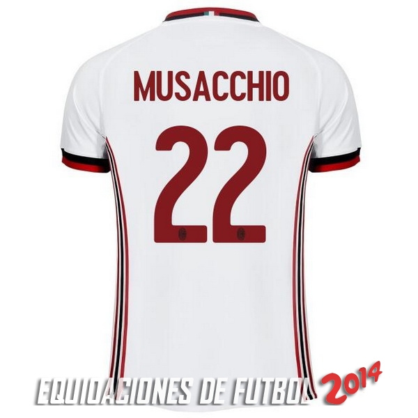 Musacchio de Camiseta Del AC Milan Segunda Equipacion 2017/2018