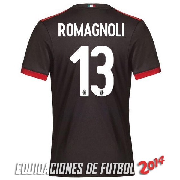 Romagnoli de Camiseta Del AC Milan Tercera Equipacion 2017/2018