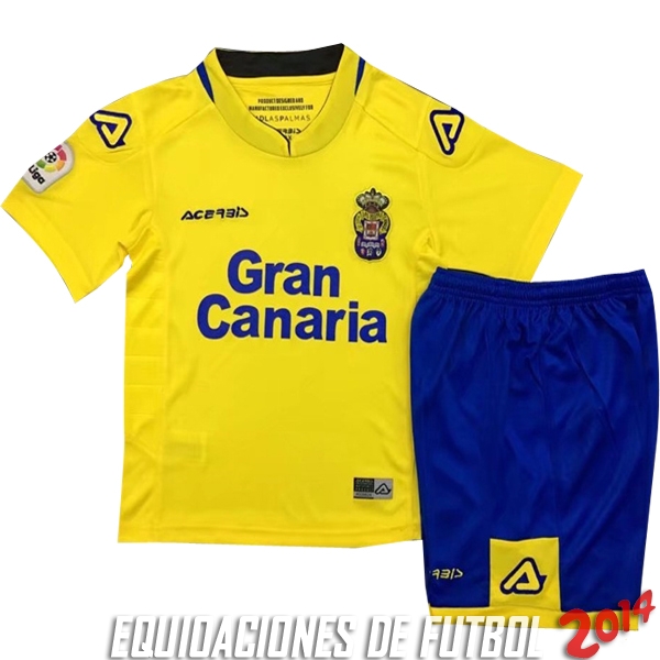Camiseta Del Conjunto Completo Las Palmas Nino Primera Equipacion 2017-18