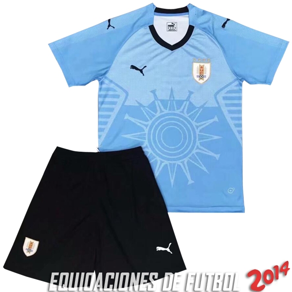 Camiseta Del Conjunto Completo Uruguay Nino Primera Equipacion 2018