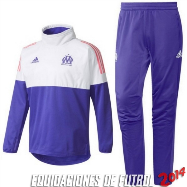 Chandal Ninos Marseille Purpura Blanco 2017/2018