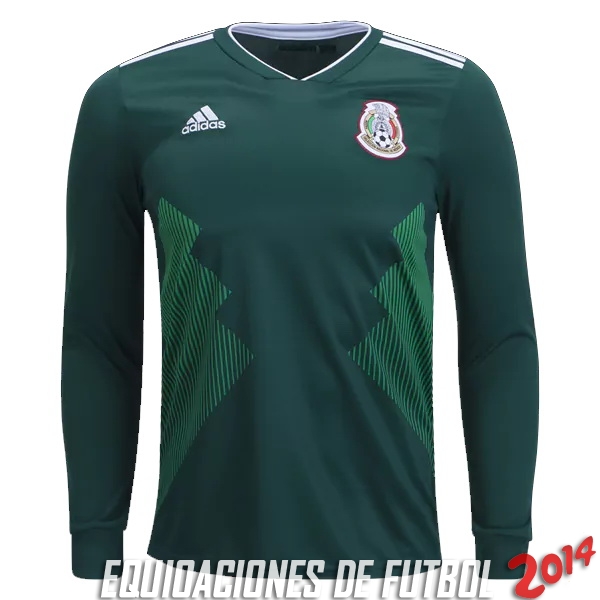 Camiseta Del Mexico Manga Larga Primera 2018