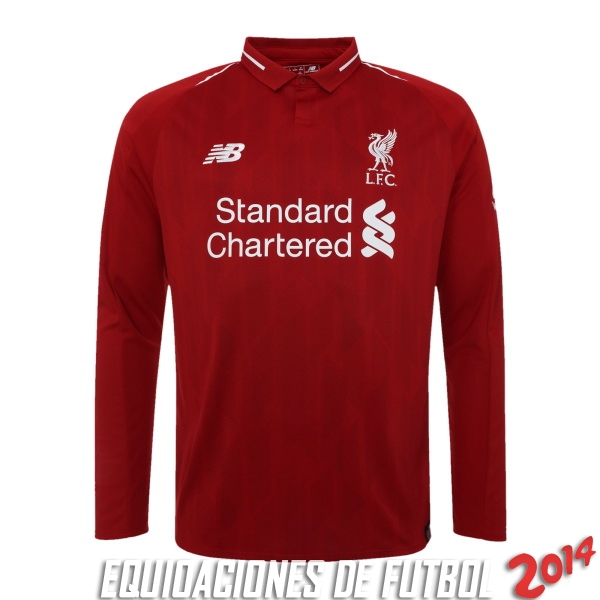 Camiseta Del Liverpool Manga Larga Primera 2018/2019