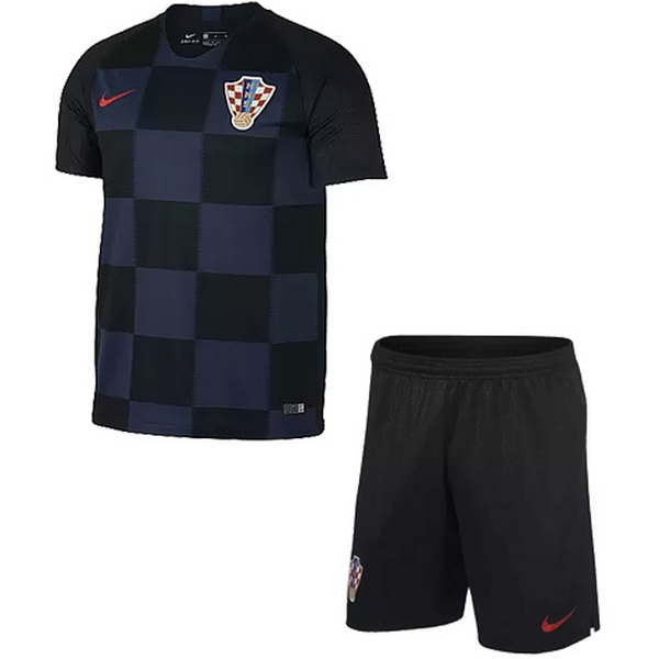 Camiseta Del Conjunto Completo Croatia Nino Segunda Equipacion 2018
