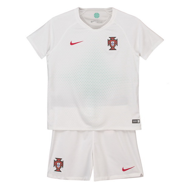 Camiseta Del Conjunto Completo Portugal Nino Segunda Equipacion 2018
