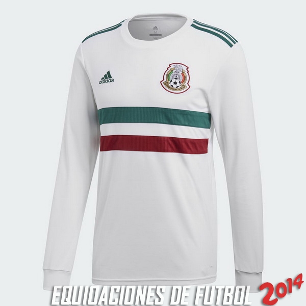 Camiseta De Mexico de la Seleccion Manga Larga Segunda 2018