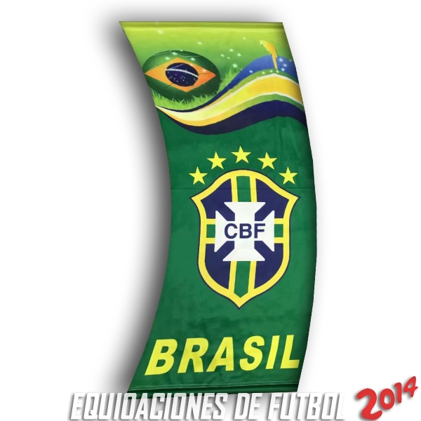 Futbol Bandera de Brasil 2018 Verde