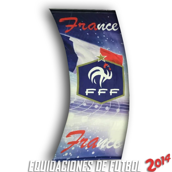 Futbol Bandera de Francia 2018 Azul