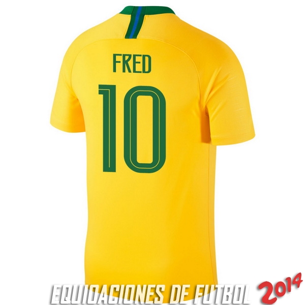 Fred Camiseta De Brasil de la Seleccion Primera 2018