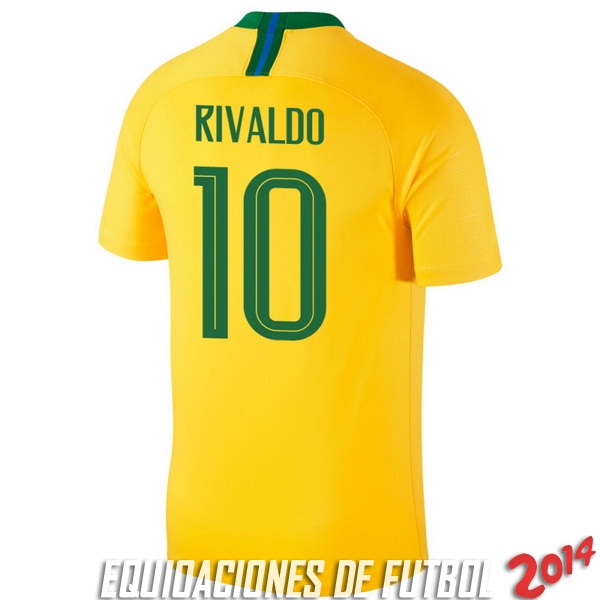 Rivaldo Camiseta De Brasil de la Seleccion Primera 2018