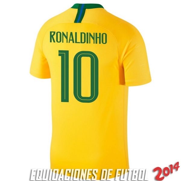 Ronaldinho Camiseta De Brasil de la Seleccion Primera 2018