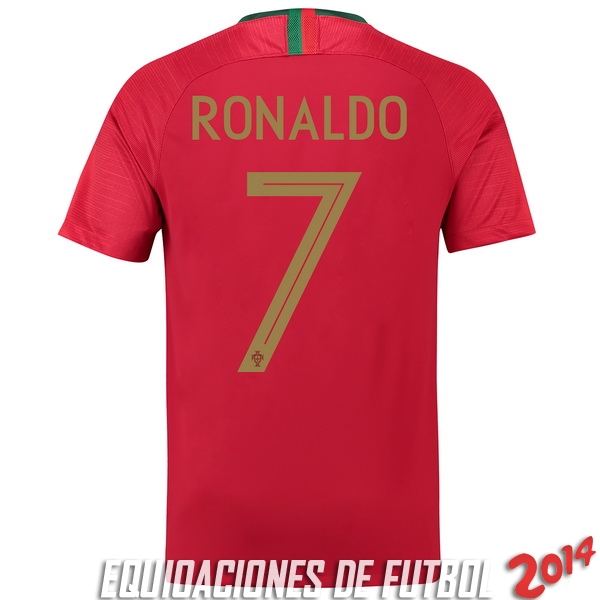 Ronaldo de Camiseta Del Portugal Primera Equipacion 2018