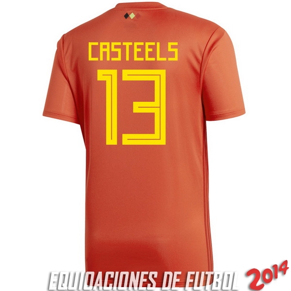 Casteels de Camiseta Del Belgica Primera Equipacion 2018