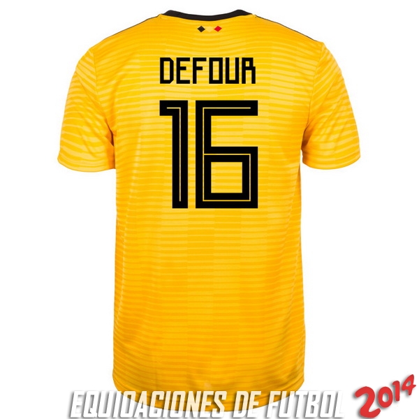 Defour de Camiseta Del Belgica Segunda Equipacion 2018