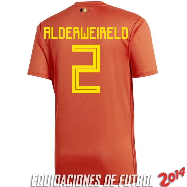 Alderweireld de Camiseta Del Belgica Primera Equipacion 2018