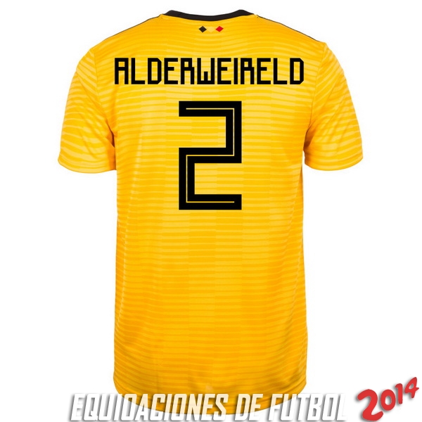 Alderweireld de Camiseta Del Belgica Segunda Equipacion 2018