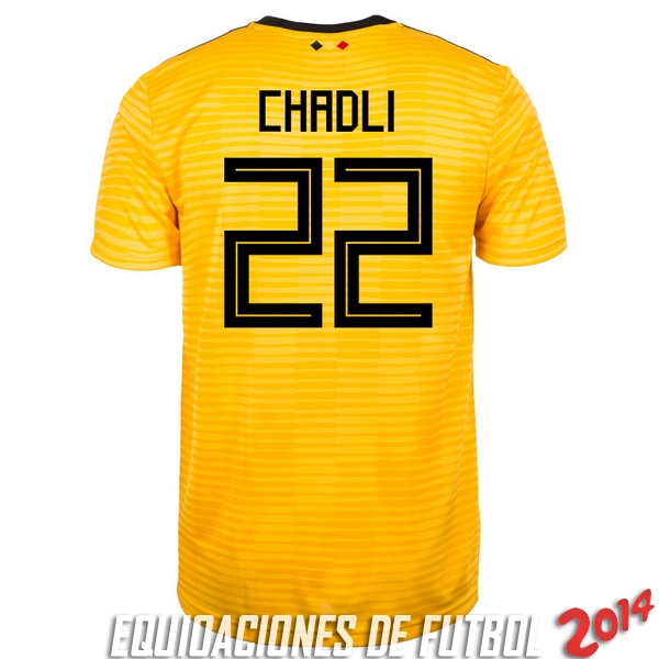 Chadli de Camiseta Del Belgica Segunda Equipacion 2018