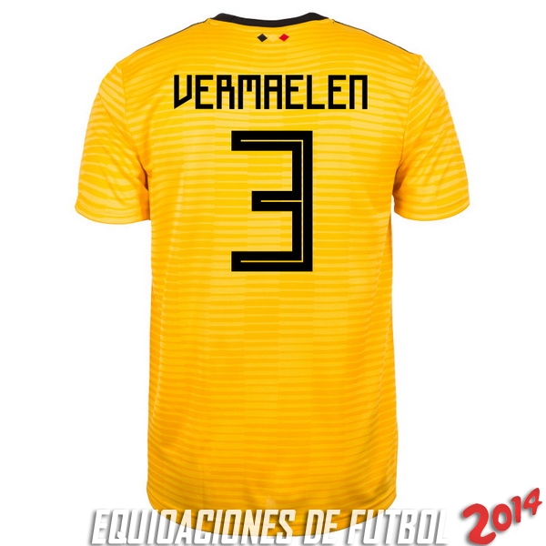 Vermaelen de Camiseta Del Belgica Segunda Equipacion 2018