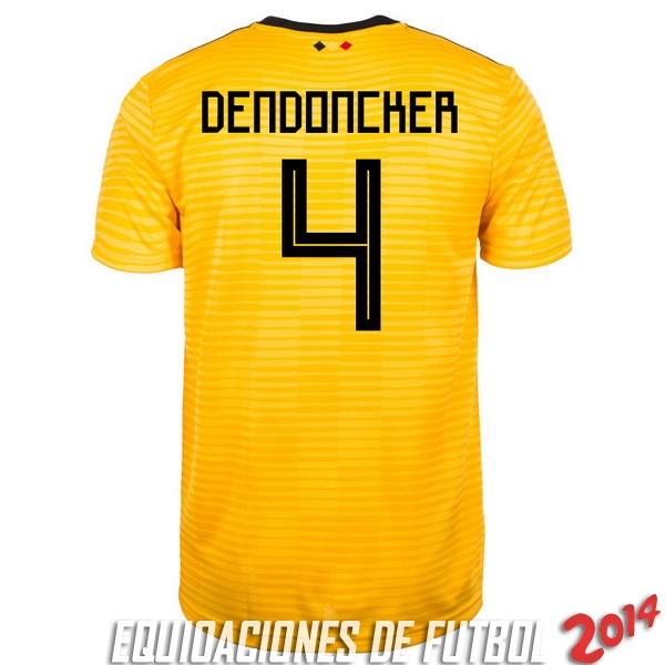 Dendoncker de Camiseta Del Belgica Segunda Equipacion 2018