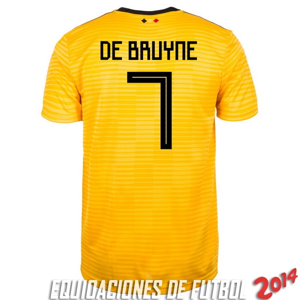 Debruyne de Camiseta Del Belgica Segunda Equipacion 2018