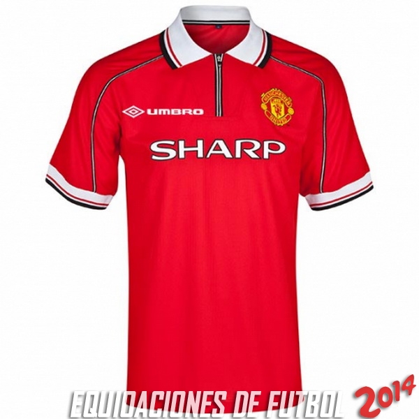 Retro Camiseta De Manchester United de la Seleccion Primera 1998-1999