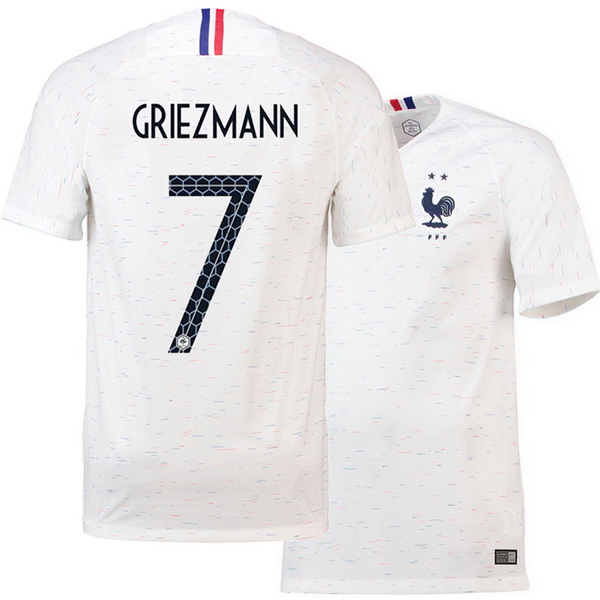 Griezmann Championne du Monde Camiseta De Francia de la Seleccion Segunda 2018 Dos estrellas