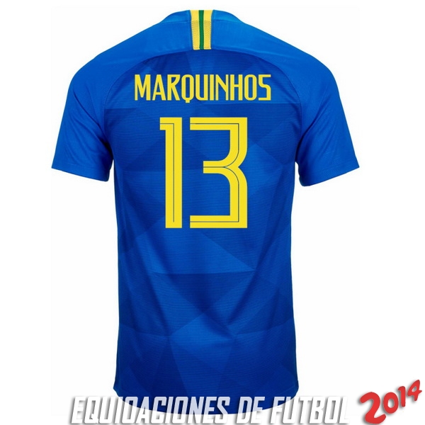 Marquinhos Camiseta De Brasil de la Seleccion Segunda 2018