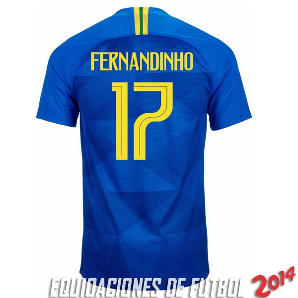 Fernandinho Camiseta De Brasil de la Seleccion Segunda 2018