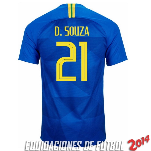 D.Souza Camiseta De Brasil de la Seleccion Segunda 2018