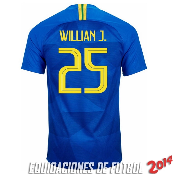 Willian J. Camiseta De Brasil de la Seleccion Segunda 2018