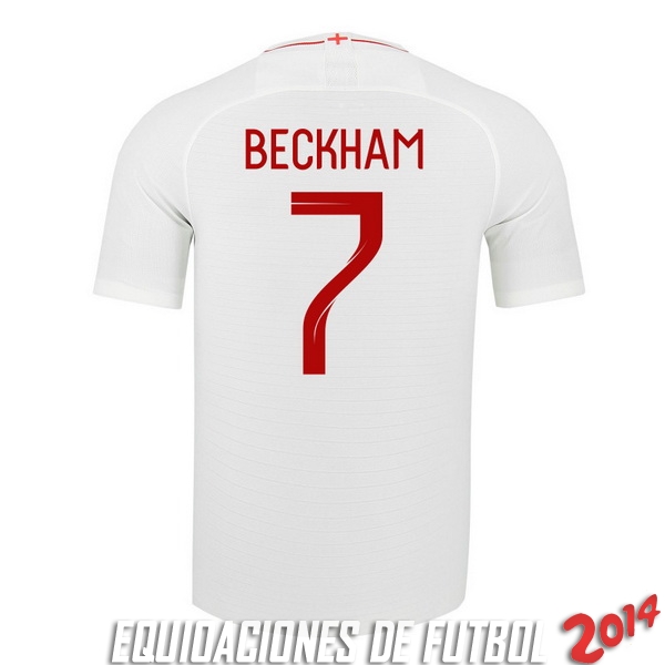 Beckham Camiseta De Inglaterra de la Seleccion Primera 2018
