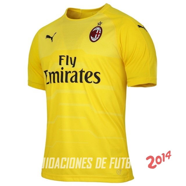 Camiseta Del AC Milan Portero 2018/2019 Amarillo