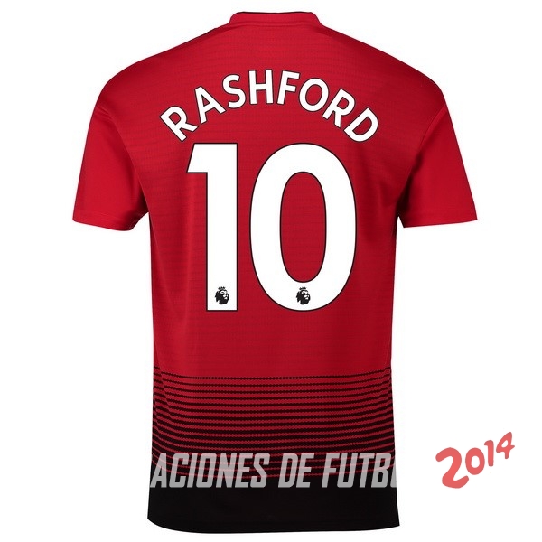 NO.10 Rashford de Camiseta Del Manchester United Primera Equipacion 2018/2019