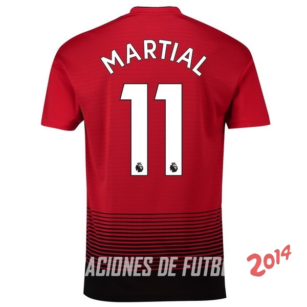 NO.11 Martial de Camiseta Del Manchester United Primera Equipacion 2018/2019
