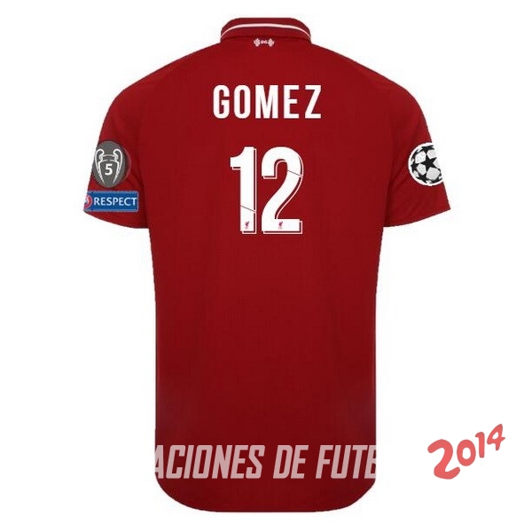 NO.12 Gomez de Camiseta Del Liverpool Primera Equipacion 2018/2019