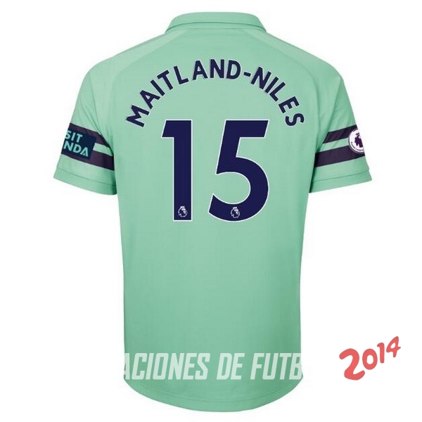 NO.15 Maitland Niles de Camiseta Del Arsenal Tercera Equipacion 2018/2019