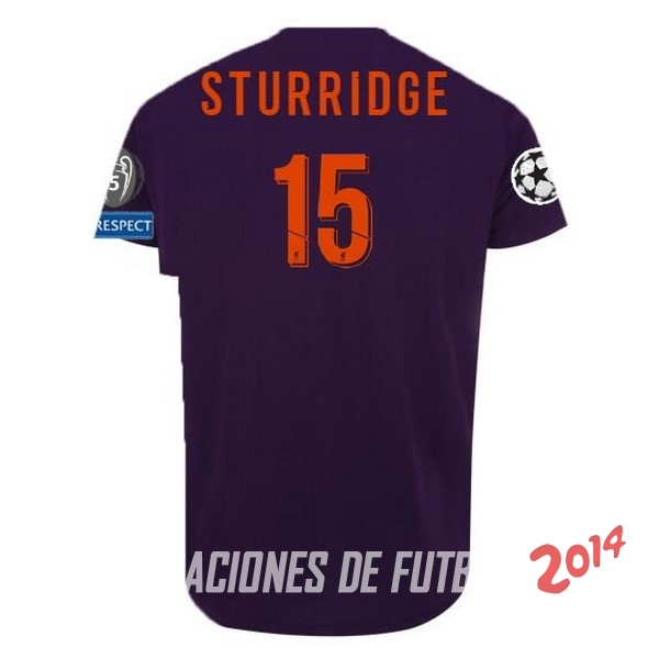 NO.15 Sturridge Segunda Camiseta Liverpool Segunda Equipacion 2018/2019