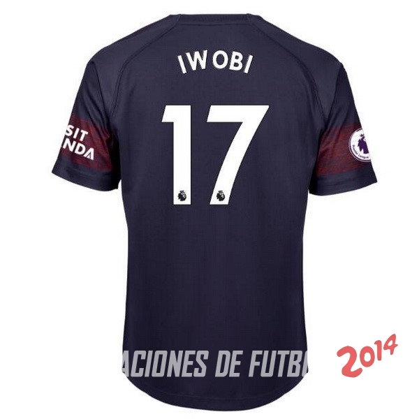 NO.17 Iwobi Segunda Camiseta Arsenal Segunda Equipacion 2018/2019