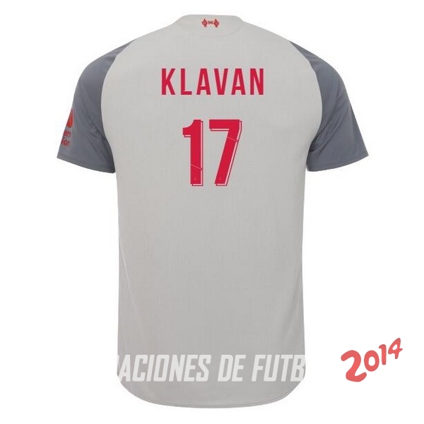 NO.17 Klavan de Camiseta Del Liverpool Tercera Equipacion 2018/2019