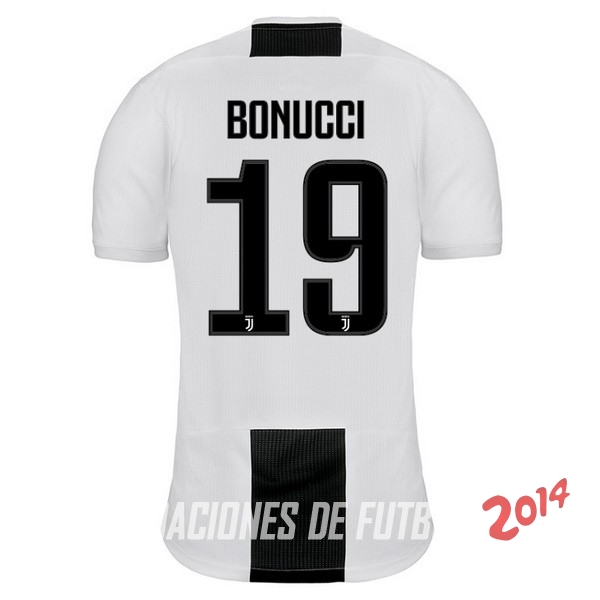 NO.19 Bonucci de Camiseta Del Juventus Primera Equipacion 2018/2019