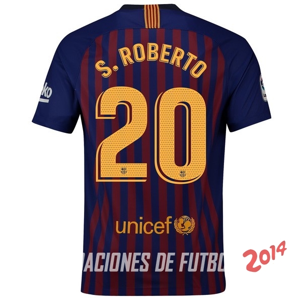 NO.20 S.Roberto de Camiseta Del Barcelona Primera Equipacion 2018/2019