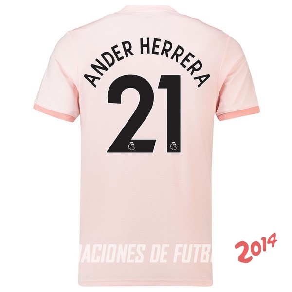 NO.21 Ander Herrera Segunda Camiseta Manchester United Segunda Equipacion 2018/2019
