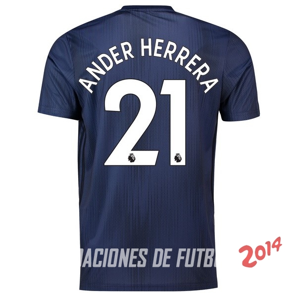 NO.21 Ander Herrera de Camiseta Del Manchester United Tercera Equipacion 2018/2019