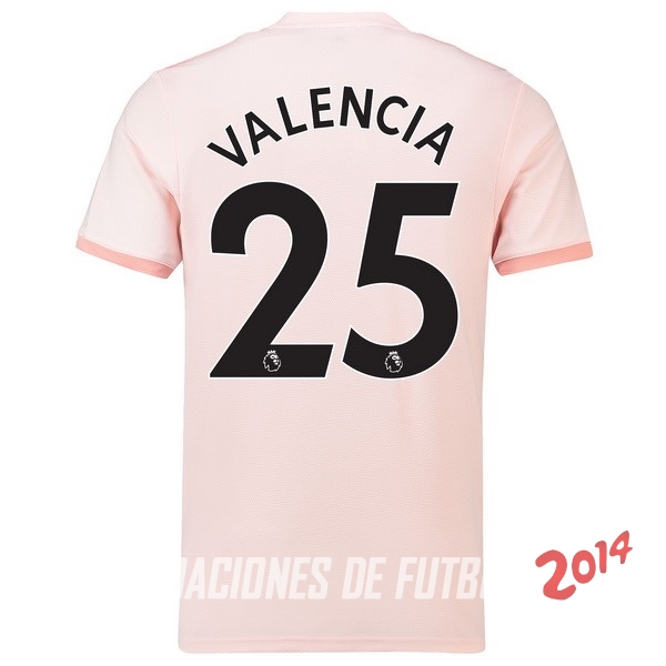 NO.25 Valencia Segunda Camiseta Manchester United Segunda Equipacion 2018/2019