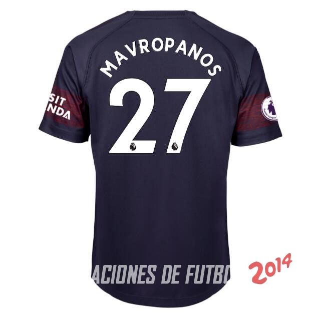 NO.27 Mavropanos Segunda Camiseta Arsenal Segunda Equipacion 2018/2019