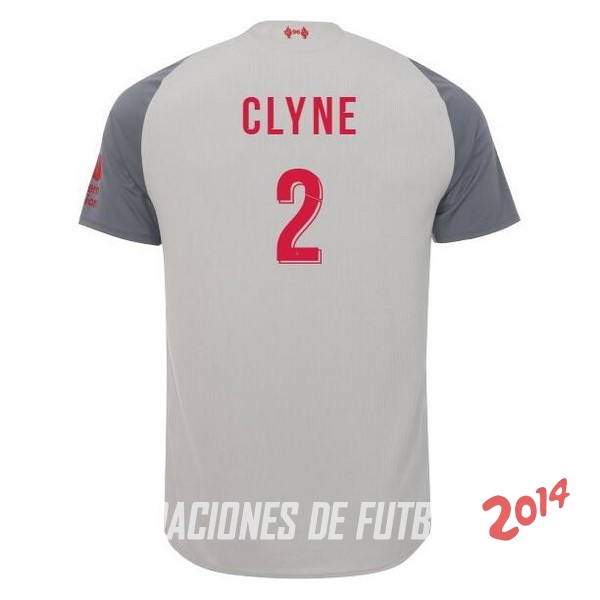 NO.2 Clyne de Camiseta Del Liverpool Tercera Equipacion 2018/2019