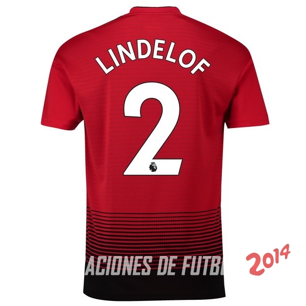 NO.2 Lindelof de Camiseta Del Manchester United Primera Equipacion 2018/2019