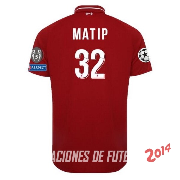 NO.32 Matip de Camiseta Del Liverpool Primera Equipacion 2018/2019