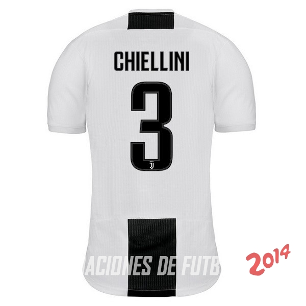 NO.3 Chiellini de Camiseta Del Juventus Primera Equipacion 2018/2019